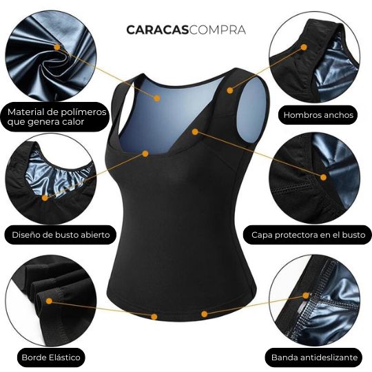 Reduce y Moldea tu Figura 💃🏽 Franelilla Térmica tipo Sauna