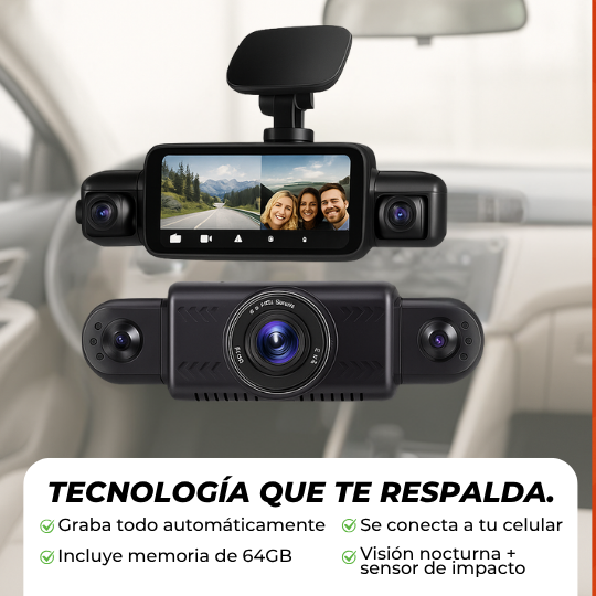 Cámara de seguridad total para tu auto