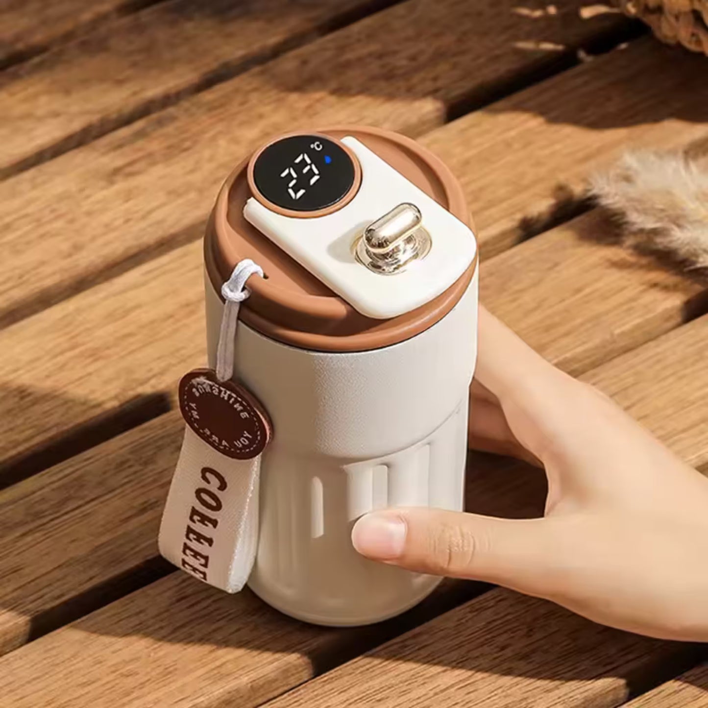 SmartCup™ Termo Digital Inteligente Mantén Tu Bebida a la Temperatura Perfecta Todo el Día