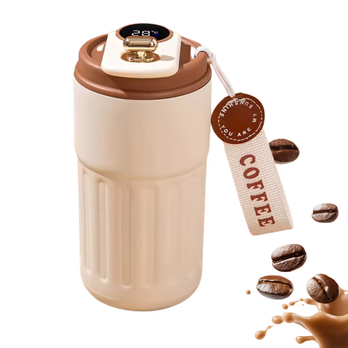 SmartCup™ Termo Digital Inteligente Mantén Tu Bebida a la Temperatura Perfecta Todo el Día