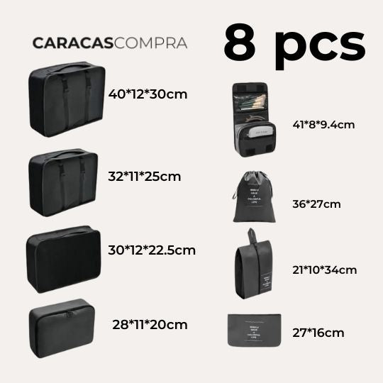 Lleva Más en Menos Espacio 🧳 Bolsos Organizador de Viajes