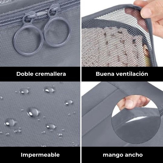 Lleva Más en Menos Espacio 🧳 Bolsos Organizador de Viajes