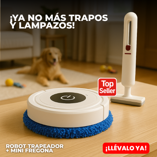 Robot Trapeador & Mini Fregona en un solo kit