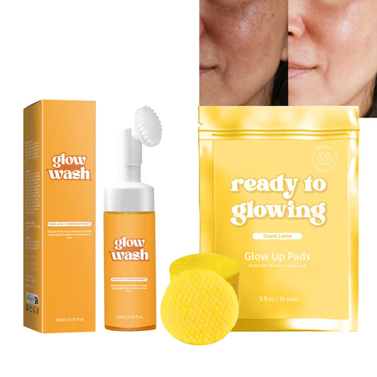 SkinGlow™ Set aclarante a base de cúrcuma y ácido kójico, Elimina manchas visibles desde el 5to día